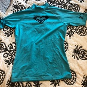 Roxy blue rash guard